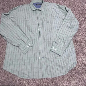 Nautica Mens Button Down Dress‎ Shirt XL